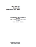 John Deere 35D and 50D Excavator Operation and Test Technical Manual TM2263 PDF 