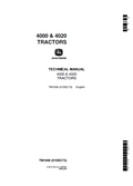 John Deere 4000 and 4020 Tractors Technical Manual TM1006 PDF 