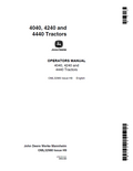 John Deere 4040, 4240 and 4440 Tractors Operator Manual OML32980 PDF 