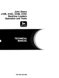 John Deere 410B, 410C, 510B, 510C Backhoe Loaders Technical Manual TM1468