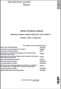 John Deere 410J Backhoe Loader Repair Technical Manual TM10851 PDF