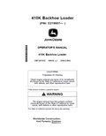 John Deere 410K Backhoe Loader Operator Manual OMT281952 PDF
