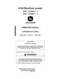 John Deere 410K Backhoe Loader Operator Manual OMT305693 PDF