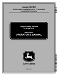 John Deere 4110 and 4115 Compact Utility Tractors Operator Manual OMLVU13344 PDF