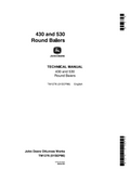 John Deere 430 and 530 Round Balers Technical Manual TM1276 PDF