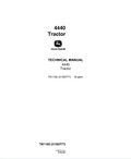 John Deere 4440 Tractor Technical Manual TM1182 PDF