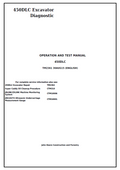 John Deere 450DLC Excavator Diagnostic Operation and Test Manual TM2361 PDF