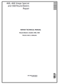 John Deere 468, 468 Silage Special and 568 Round Balers Repair Technical Manual TM1035 PDF