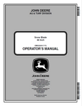 John Deere 46 Inch Snow Blade Operator Manual OMGX20517 PDF 