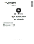 John Deere 4720 Self-Propelled Sprayer Repair Technical Manual TM2229 PDF 