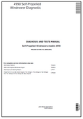 John Deere 4990 Self-Propelled Windrower Diagnosis and Test Manual TM1820 PDF