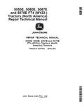 John Deere 5050E, 5060E, 5067E and 5075E FT4 (MY23-) Tractor (North America) Repair Technical Manual TM903919 PDF