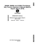 John Deere 5085M, 5095M and 5105M (Tier3/Stage IIIA) Tractors Operator Manual OMSU47644 PDF