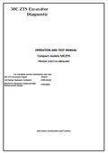 John Deere 50C ZTS Excavator Operation and Test Manual TM2056 PDF 