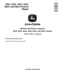 John Deere 5225, 5325, 5425, 5525, 5625, and 5603 Tractors Repair Technical Manual TM2187 PDF 