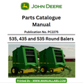 John Deere 535, 435 and 535 Round Balers Parts Catalog Manual PC2275 PDF