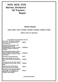 John Deere 5425, 5625, 5725 Narrow, Orchard & HC Tractors Repair Manual TM6032 PDF