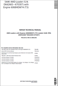 John Deere 544K 4WD Loader Repair Technical Manual TM12100 PDF