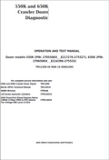 John Deere 550K and 650K Crawler Dozer Operation and Test Manual TM12288 PDF