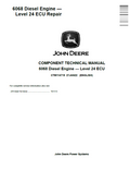 John Deere 6068 Diesel Engine Level 24 ECU Repair Component Technical Manual CTM114719 PDF