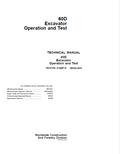 John Deere 60D Excavator Technical Manual TM10760 PDF