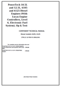 John Deere 6105, 6125 Diesel models Component Technical Manual CTM115 PDF