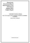 John Deere 6135, 13.5L Diesel Engine Base Engine Repair Component Technical Manual CTM415 PDF