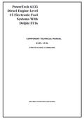 John Deere 6135 Diesel Engine Level 15 Electronic Fuel Systems With Delphi EUIs Component Technical Manual CTM370 PDF