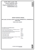 John Deere 624K 4WD Loader Repair Technical Manual TM10691 PDF