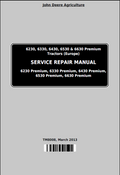 John Deere 6330, 6430, 6530 & 6630 Premium Tractor Service Repair Manual TM8008 PDF