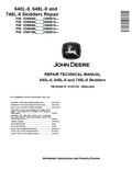 John Deere 640L-II, 648L-II and 748L-II Skidders Repair Technical Manual TM14338X19 PDF