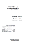 John Deere 644K 4WD Loader Technical Manual TM12105 PDF