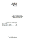 John Deere 690E LC Excavator Repair Technical Manual TM1509 PDF