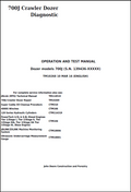 John Deere 700J Crawler Dozer Operation and Test Manual TM10268 PDF