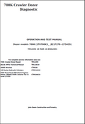 John Deere 700K Crawler Dozer Operation and Test Manual TM12294 PDF