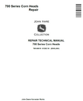 John Deere 700 Series Corn Heads Repair Technical Manual TM149019