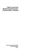 John Deere 7200 Conservation Planters Front-Fold Technical Manual TM1366 PDF
