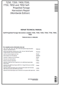 John Deere 7250, 7350, 7450, 7550, 7750, 7850, 7950 Forage Harvesters Repair Technical Manual TM401419 PDF