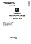 John Deere 7460 Cotton Stripper Diagnostic Technical Manual TM2104 PDF 