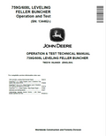 John Deere 759G/608L Leveling Feller Buncher Operation and test Technical Manual TM2218 PDF 