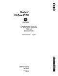 John Deere 790E-LC Excavator Operator Manual OMT146128 PDF