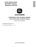 John Deere 8110T, 8210T, 8310Tand 8410T Tractor Operation and Test Technical Manual TM1799 PDF