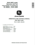 John Deere 824K 4WD Loader Operation and Test Technical Manual TM12114 PDF