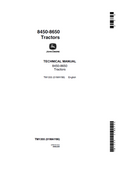 John Deere 8450 and 8650 Tractors Technical Manual TM1355 PDF 
