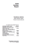 John Deere 848H Skidder Repair Technical Manual TM10289 PDF 
