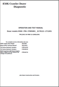John Deere 850K Crawler Dozer Operation and Test Manual TM12043 PDF