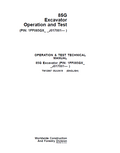 John Deere 85G Excavator Operation and Test Technical Manual TM12867 PDF