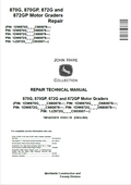 John Deere 870G, 870GP, 872G and 872GP Motor Graders Repair Technical Manual TM14255X19 PDF 
