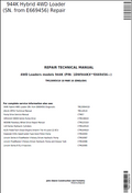 John Deere 944K Hybrid 4WD Loader Repair Technical Manual TM13095X19 PDF