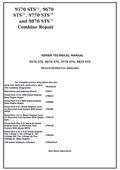 John Deere 9570 STS, 9670 STS, 9770 STS, 9870 STS Combine Repair Technical Manual TM101919 PDF